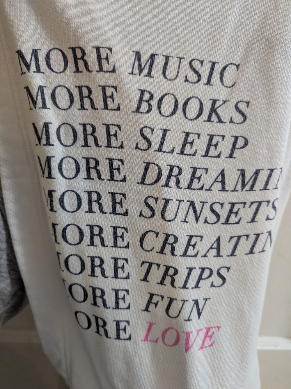 SUNDRY White Cotton Hooded Sweatshirt With Graphic Hood Design